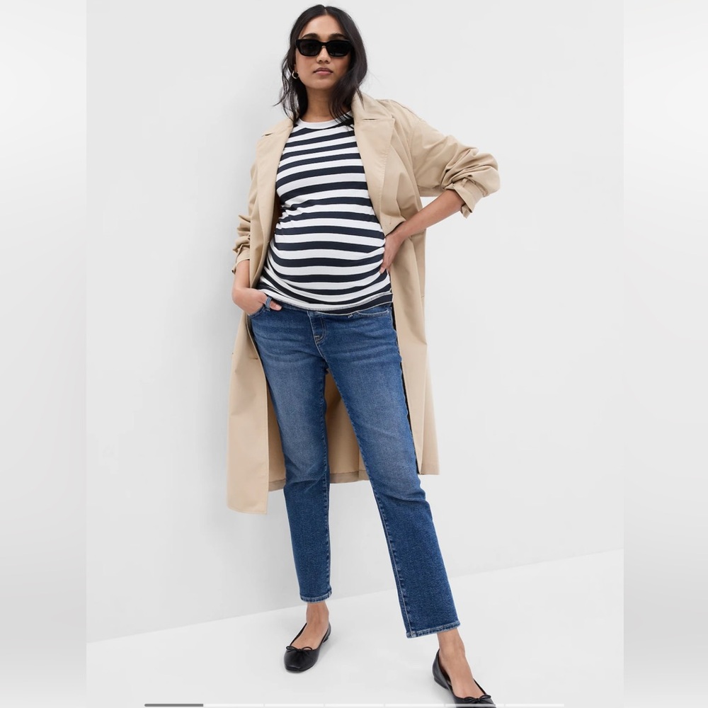 GAP Maternity True Waistband Full Panel Vintage Slim Jeans